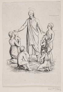 Chrystus i małe dzieci autorstwa F. Hendriksen