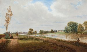 Syon House z Tamizy autorstwa F. Holt
