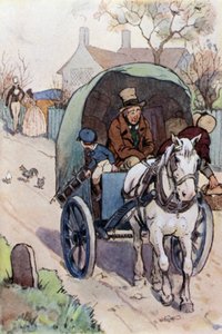 Ilustracja do Davida Copperfielda (litografia kolorowa)
