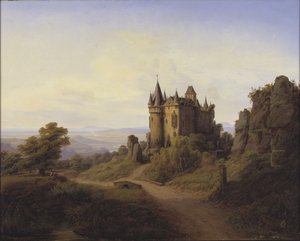 Zamek Büresheim nad rzeką Eifel