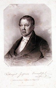 Portret Wenzel Johann Tomaschek (1774-1850) ryty przez Alberta Henry Payne (1812-1902) (grafika) autorstwa F. T. (after) Mayer
