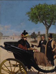 Przyjazd do Willi Borghese, 1878.