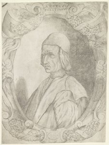 Portret van Agnolo Poliziano autorstwa Fabio Licinio