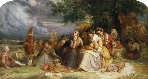 Po bitwie pod Prestonpans, 21 września 1745, 1849 autorstwa Fanny McIan