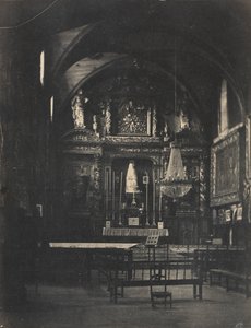 Wnętrze kościoła, ok. 1855.