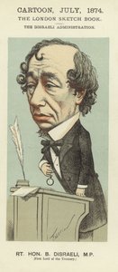Karykatura Benjamina Disraeli
