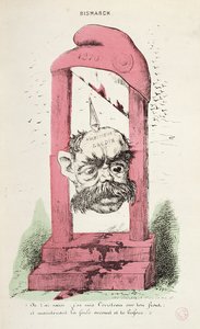 Karykatura Otto von Bismarcka (1815-98) 1870