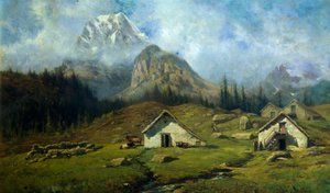 Kabiny na Alpe Veglia autorstwa Federico Ashton