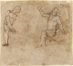 Badania figur autorstwa Federico Barocci