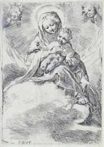 Madonna w chmurach autorstwa Federico Barocci