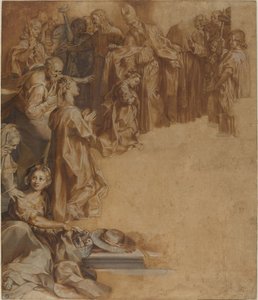 Ofiarowanie Dziewicy w Świątyni autorstwa Federico Barocci