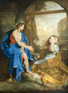 Noli Me Tangere (olej na płótnie) autorstwa Federico Fiori (after) Barocci or Baroccio