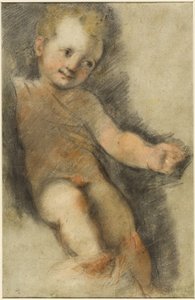 Dzieciątko Jezus: Studium dla Madonna di San Giovanni autorstwa Federico Fiori Barocci or Baroccio
