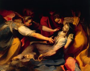 Zemdlenie Dziewicy, fragment z „Złożenia Krzyża” autorstwa Federico Fiori Barocci or Baroccio