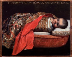 Portret Federico Ubaldo della Rovere, księcia Urbino (niemowlę) - Malarstwo autorstwa Federico Fiori Barocci or Baroccio