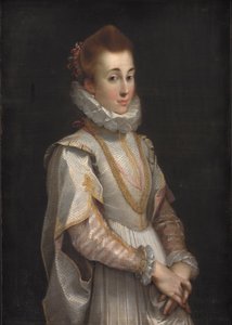Portret młodej damy, ok. 1600 (olej na płótnie) autorstwa Federico Fiori Barocci or Baroccio