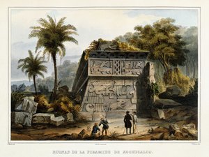 Ruiny piramidy Xochicalco, 1839?