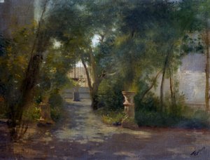 Willa w Portici, obraz Federico Rossano (1835-1912)