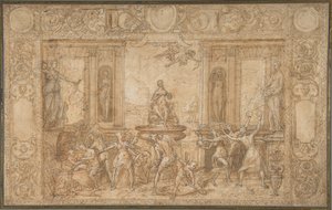 Studium do Alegorii wiosny, 1579. autorstwa Federico Zuccaro