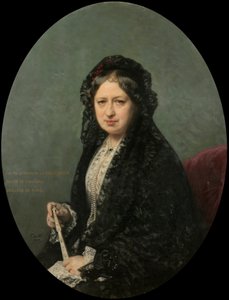 María Encarnación Cueto de Saavedra, księżna Rivas autorstwa Federico de Madrazo y Kuntz