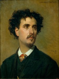Portrait of Mariano Fortuny y Madrazo (1871-1949) - Obraz Federico de Madrazo y Kuntz (1815-1894) - 1867 - Olej na płótnie - 54x42,5 - Museu Nacional d