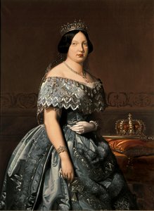 Królowa Hiszpanii Izabela II, obraz Federico Madrazo