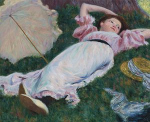 Impresjonizm: leżąca kobieta par Zandomeneghi, Federico (1841-1917), c. 1890. Olej na płótnie, 50x60. Prywatna kolekcja