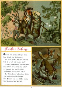 Reynard the Fox lub „Reineke Fuchs” autorstwa Fedor Alexis Flinzer