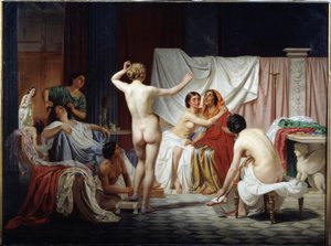 Łaźnie rzymskie. Obraz Fiodora Andrejewicza Bronnikowa (1827-1902). olej na płótnie