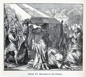 Henryk VII opłakiwany przez swój lud, 1882 autorstwa Fedor Reusche