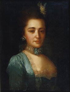 Portret księżniczki Praskovi Iwanowny Golicyna autorstwa Fedor Stepanovich Rokotov