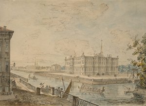 Widok Pałacu Michała w Petersburgu, 1799-1800