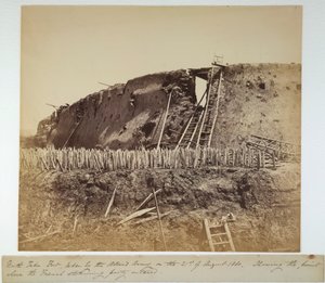 Fort North Taku, 21 sierpnia 1860 (zdjęcie czarno-białe) autorstwa Felice Beato