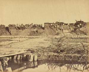 Fort Północny z zewnątrz, wejście angielskie, 21 sierpnia 1860 r. autorstwa Felice Beato