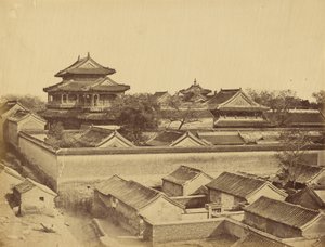 Pierwszy widok Pekinu, wykonany od Bramy Antin, październik 1860 autorstwa Felice Beato