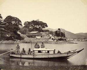 [Japoński złom w kanale, Nagasaki] autorstwa Felice Beato