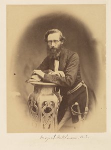 Major E. Hutchinson, R.E. autorstwa Felice Beato
