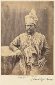 Moostafor Ali Khan z rodziny królewskiej Oudh autorstwa Felice Beato