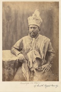 Moostafor Ali Khan z rodziny królewskiej Budh autorstwa Felice Beato
