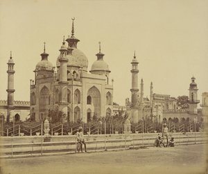 [Meczet w Hussainabad Imambara]. autorstwa Felice Beato