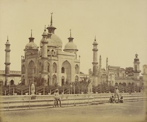 Meczet w Hussainabad Imambara autorstwa Felice Beato
