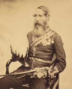 [Portret generała brygady Sir Charlesa Van Straubenzee]. autorstwa Felice Beato