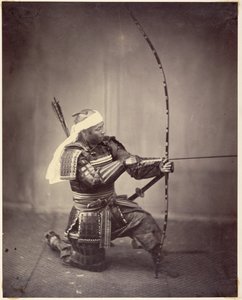 Samuraj z długim łukiem autorstwa Felice Beato