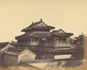 Świątynia Konfucjusza, Pekin, październik 1860 r. autorstwa Felice Beato