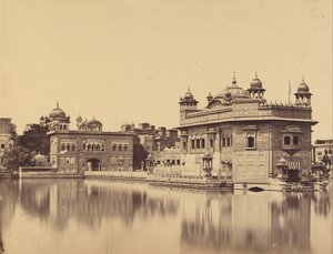 Złota Świątynia w Amritsar autorstwa Felice Beato