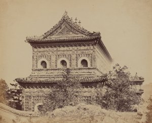 Wielki Cesarski Pałac Porcelany Yuen Min Yuen, Pekin, 18 października 1860 autorstwa Felice Beato