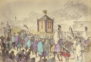 Procesja Mikado autorstwa Felice Beato