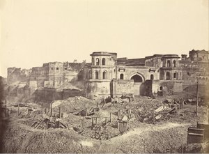 Mucha Bawn, czyli Stara Cytadela Lucknow autorstwa Felice Beato