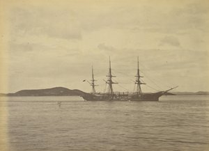 Amerykański statek "Alaska autorstwa Felice Beato