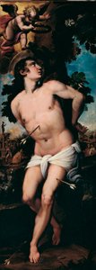 Męczeństwo św. Sebastiana Obraz Felice Riccio dit Brusasorzi (1539-1605) XVI-wieczna kolekcja prywatna autorstwa Felice Brusasorci